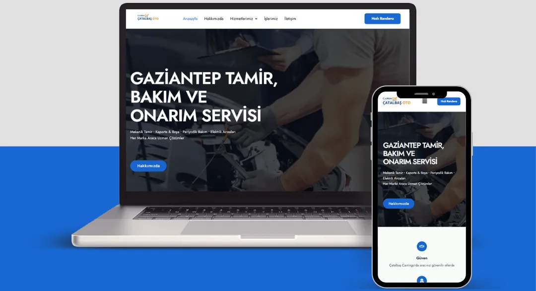 Çatalbaş Otomotiv Websitesi