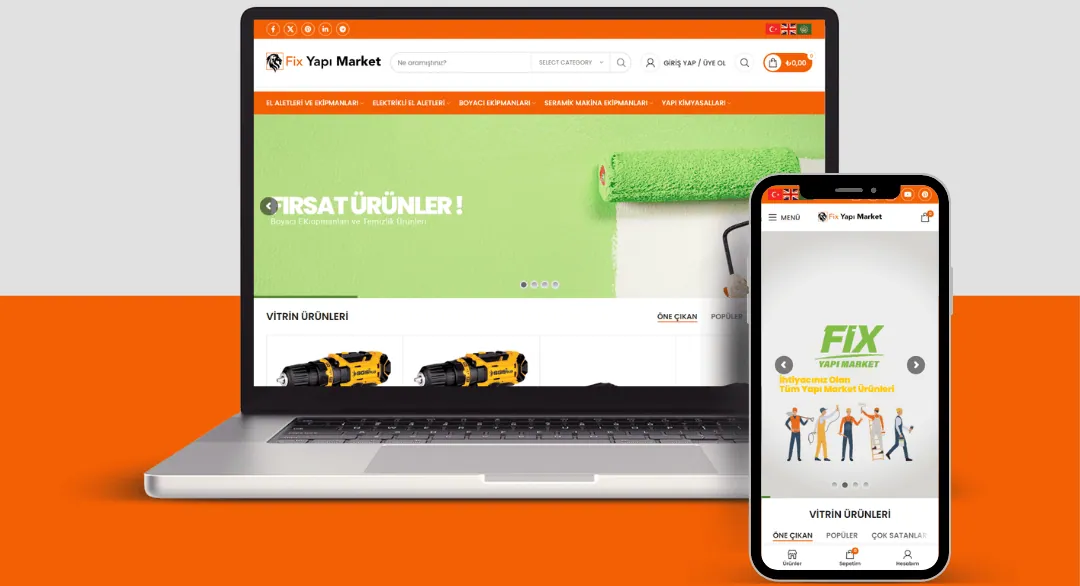 Fix Yapı Market Websitesi