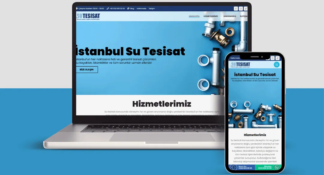 İstanbul Su Tesisat websitesi