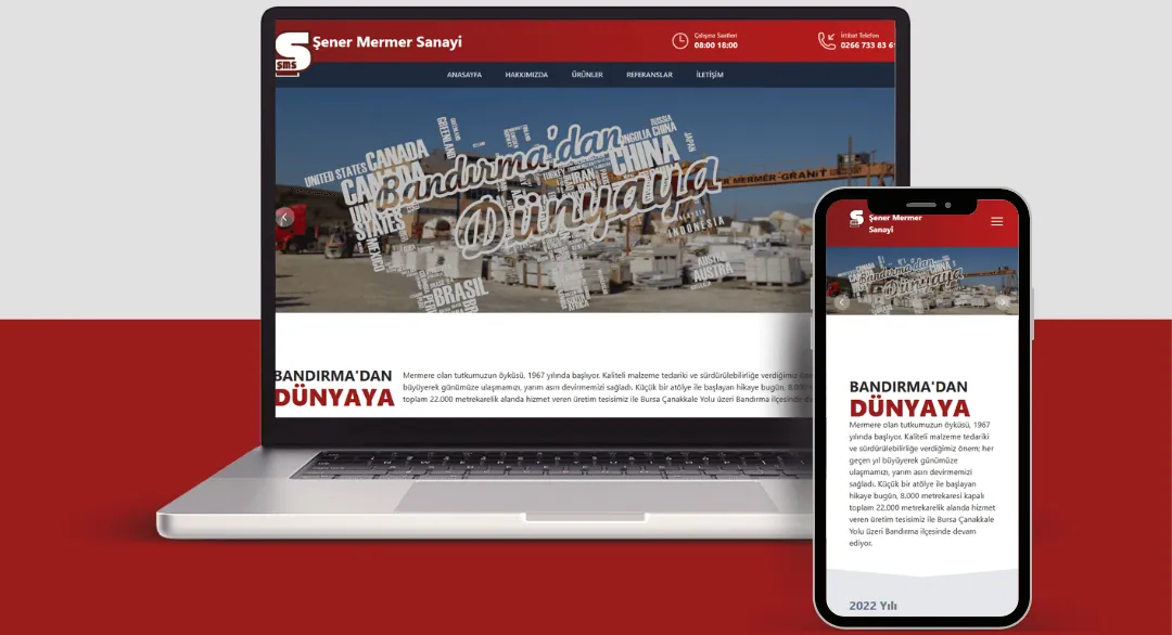 Şener Mermer Websitesi