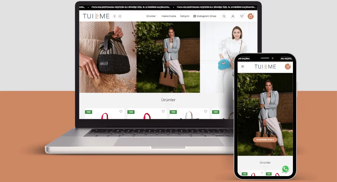 Tuime Shop Websitesi