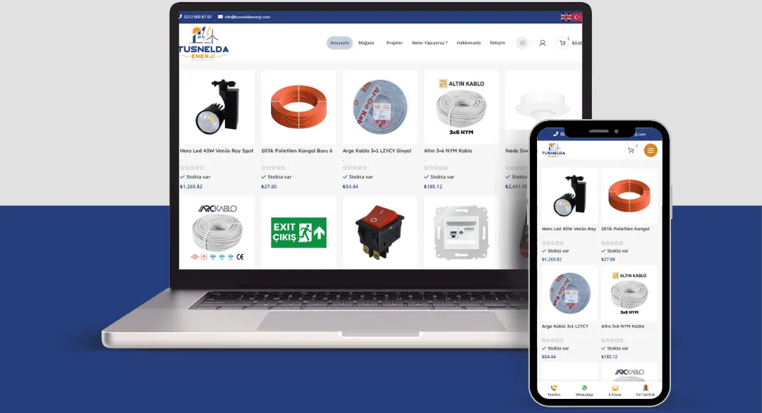 Tusnelda Enerji Websitesi